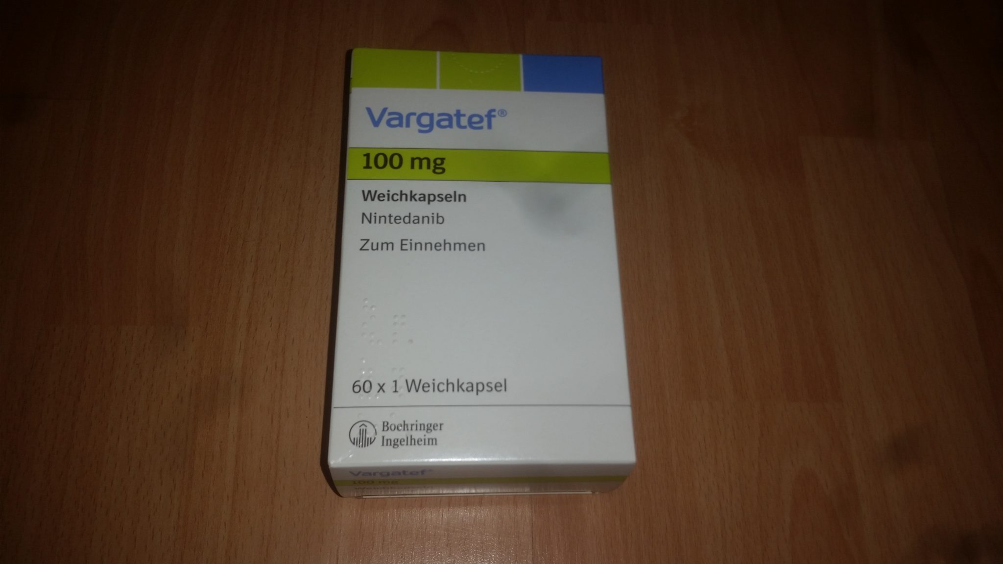 Варгатеф 100 мг (Нинтеданиб) цена,  , инструкция